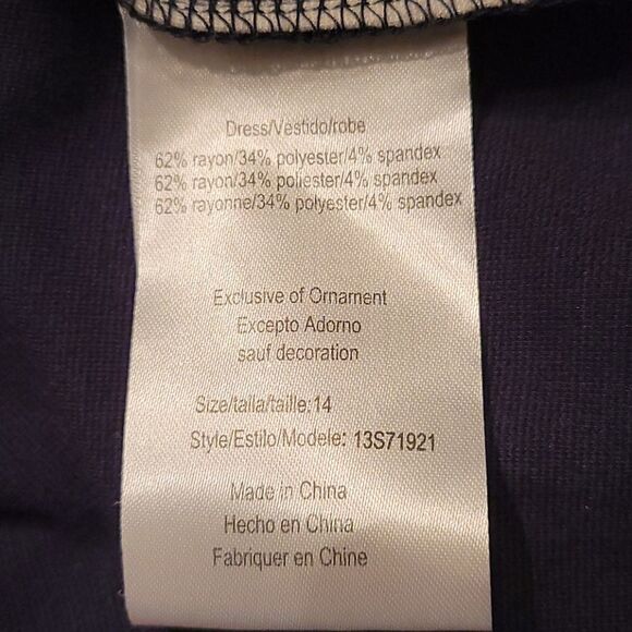 LAUNDRY BY SHELLI SEGAL Girl's Color Block Chain Jersey Dress - Picture 8 of 15